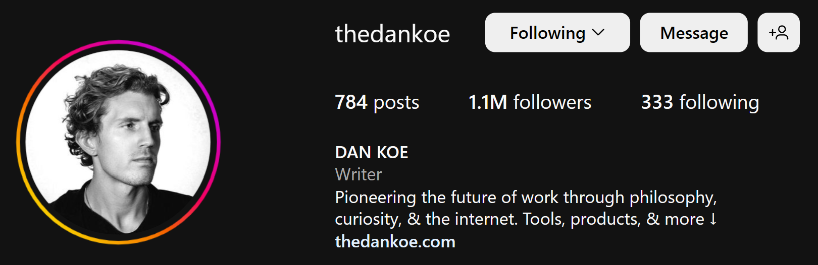 Dan Koe Pioneering the future of work